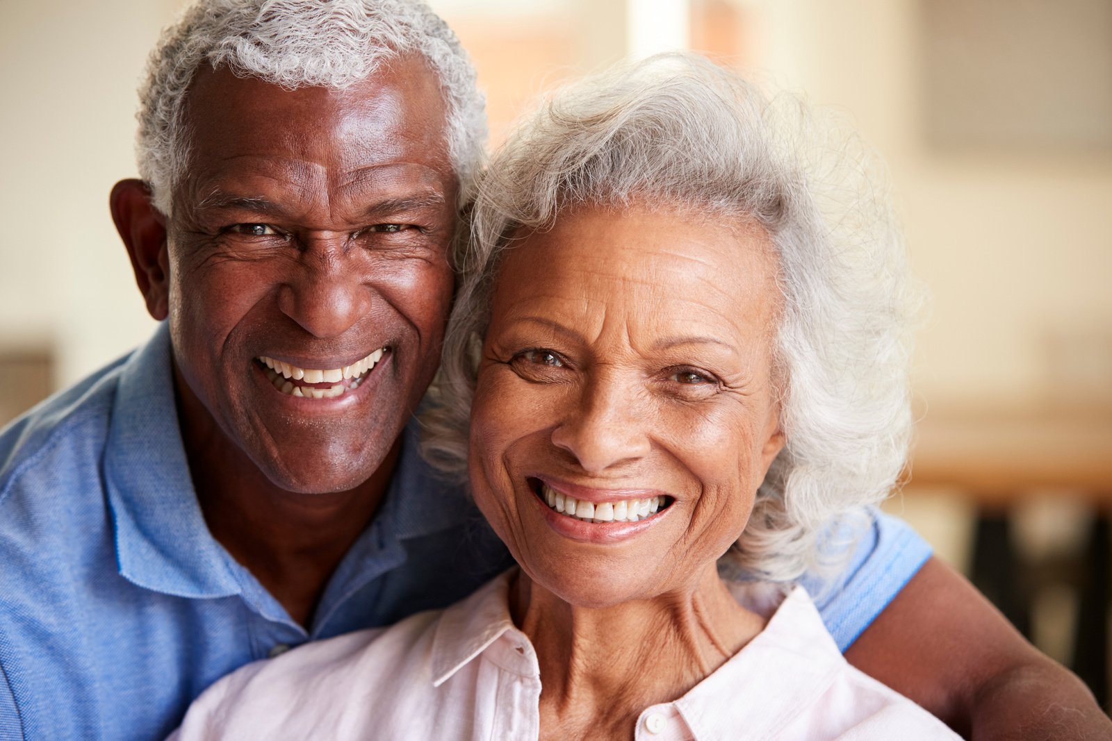 Portrait of Loving Senior Couple 